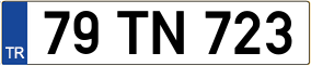 Trailer License Plate